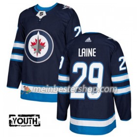 Winnipeg Jets Patrik Laine 29 Adidas 2017-2018 Marineblau Trikot Authentic - Kinder